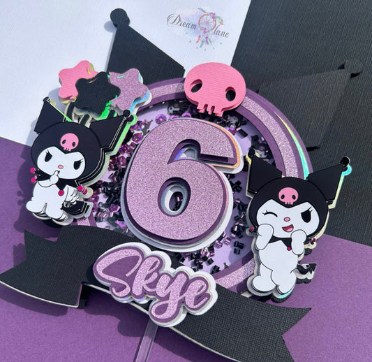 Kuromi Shaker Cake Topper